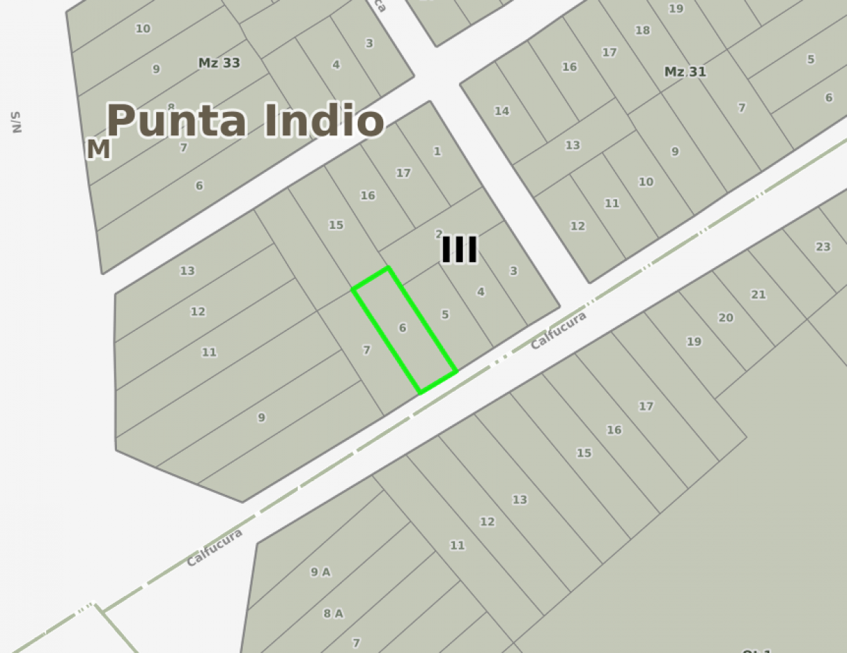  VENDO LOTE 20X60 PUNTA DEL INDIO